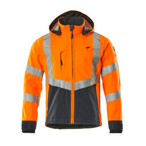 MASCOT® Blackpool SAFE SUPREME Soft Shell Jacke - Hi-vis Orange/Schwarzblau