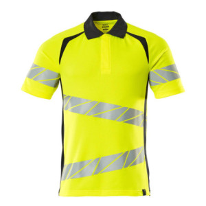 MASCOT® ACCELERATE SAFE Polo-Shirt - Hi-vis Gelb/Schwarzblau