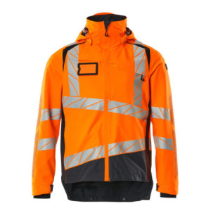 MASCOT® Regen ACCELERATE SAFE Hard Shell Jacke - Hi-vis Orange/Schwarzblau