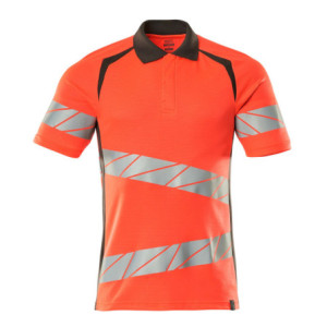 MASCOT® ACCELERATE SAFE Polo-Shirt - Hi-vis Rot/Dunkelanthrazit