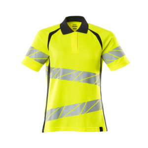 MASCOT® Damen ACCELERATE SAFE Polo-Shirt - Hi-vis Gelb/Schwarzblau