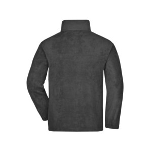 James & Nicholson Full-Zip Fleece dark-grey