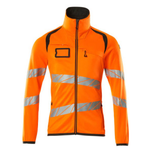 MASCOT® ACCELERATE SAFE Fleecepullover mit Reißverschluss - Hi-vis Orange/Dunkelanthrazit
