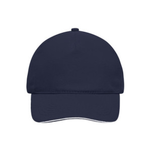 Daiber 5 Panel Sandwich Cap navy/white