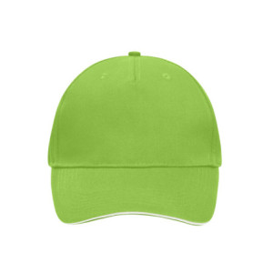 Daiber 5 Panel Sandwich Cap lime-green/white