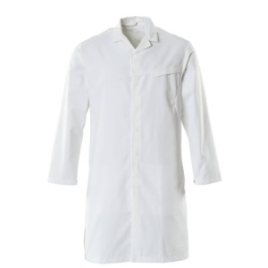 MASCOT® Food & Care Mantel - Weiß/Grasgrün