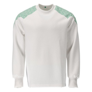 MASCOT® Food & Care Sweatshirt - Weiß/Grasgrün