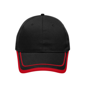 Daiber 6 Panel Piping Cap black/red