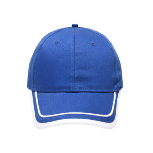 Daiber 6 Panel Piping Cap royal/white