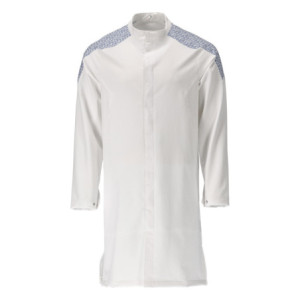 MASCOT® Food & Care Mantel, ULTIMATE STRETCH - Weiß/Azurblau