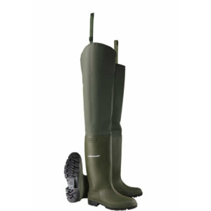 Dunlop Pricemastor Thigh Wader Green/Black