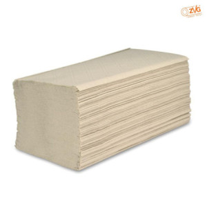 Handtuch V-Falz, 2-lagig, natur