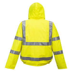 Bizflame Regen-Warnschutz Piloten-Jacke, antistatisch *gelb*