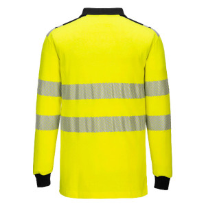 FR702-WX3 FLAMMENHEMMENDES WARNSCHUTZ POLOSHIRT gelb/marine