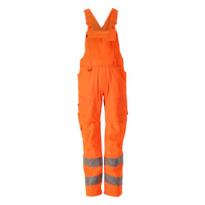 MASCOT ACCELERATE SAFE Latzhose mit Knietaschen - Hi-vis Orange