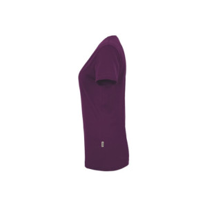 HAKRO Damen V-Shirt MIKRALINAR® - aubergine