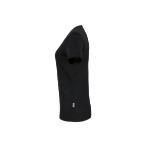 HAKRO Damen V-Shirt COOLMAX® - schwarz