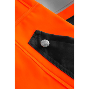 Hi-Vis Regenhose in schwerer PU/PVC-Qualität - Hi-Vis Orange / Navy