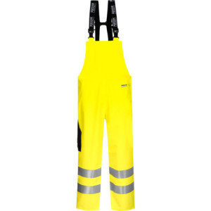 Hi-Vis Regenlatzhose in schwerer PU/PVC-Qualität - Saturn Gelb