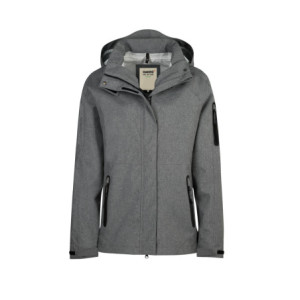 HAKRO Damen Activejacke - dunkelgrau meliert