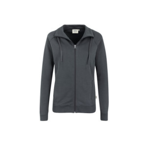 HAKRO Damen Sweatjacke Premium - anthrazit