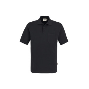 HAKRO Pocket-Poloshirt Top - schwarz
