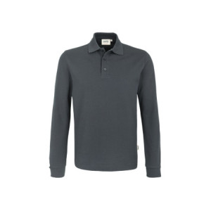 HAKRO Longsleeve-Poloshirt MIKRALINAR® - anthrazit