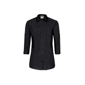 HAKRO 3/4-Arm-Vario Bluse MIKRALINAR® - schwarz