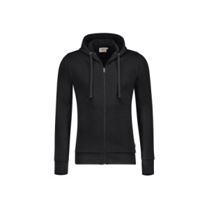 HAKRO Kapuzen-Sweatjacke Premium - schwarz