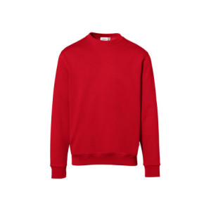 HAKRO Sweatshirt Bio-Baumwolle - rot