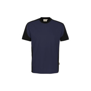 HAKRO T-Shirt Contrast MIKRALINAR® ECO - tinte/schwarz