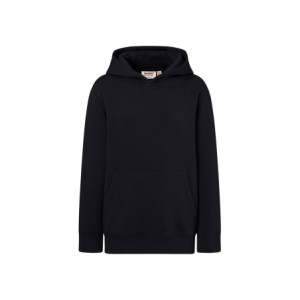 HAKRO Kinder Kapuzen-Sweatshirt Bio-Baumwolle - schwarz