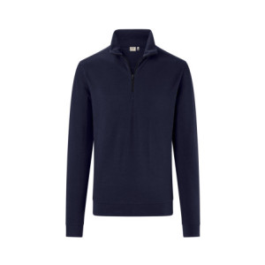 HAKRO Zip-Longsleeve Piqué MIKRALINAR® ECO - tinte